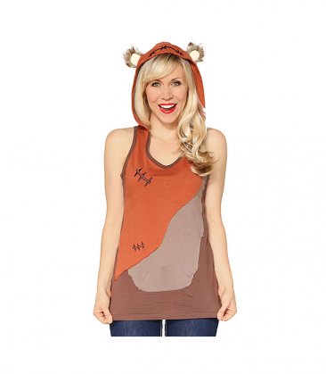 Ewok Ladies Hooded Tank Top